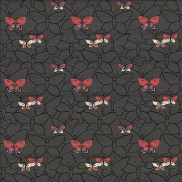 Kasmir Fabrics Butterfly Garden Charcoal Fabric 